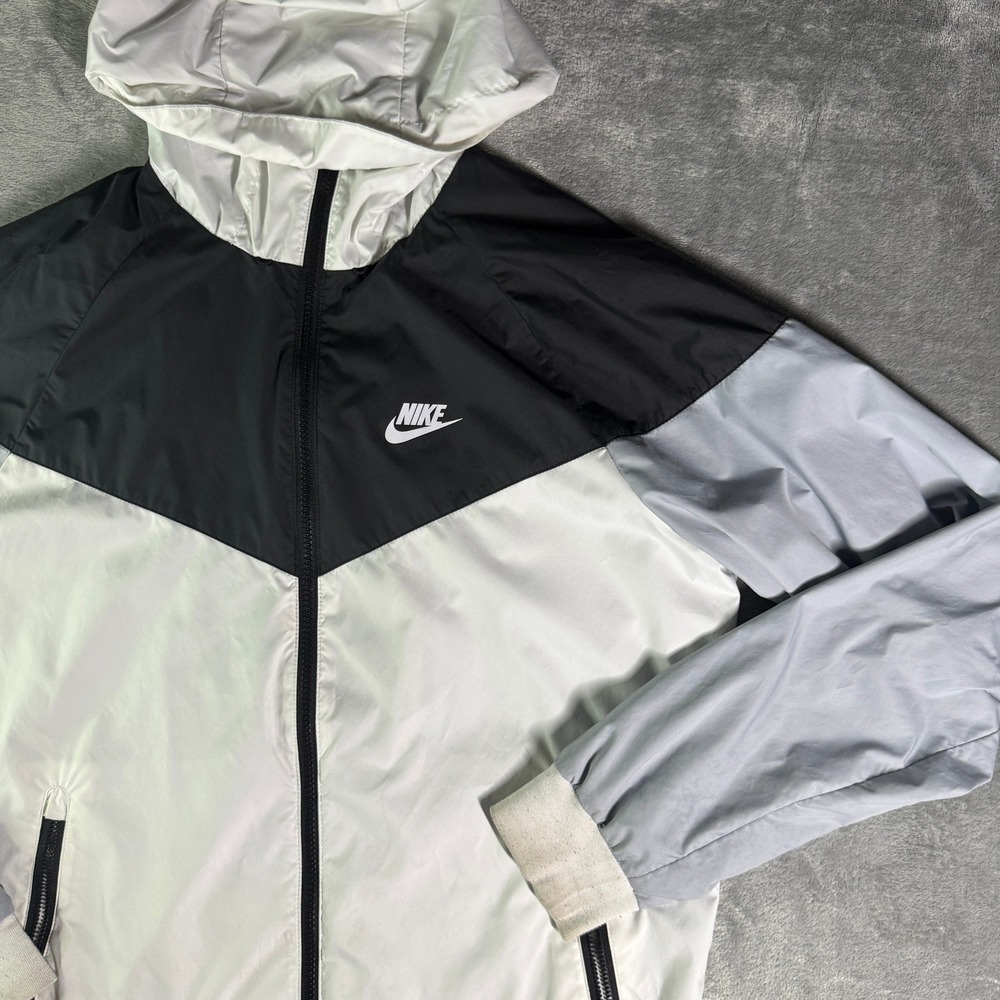 Nike Windrunner Jacket Colorblock Hooded Lightweight Zip Up Mens M (read)